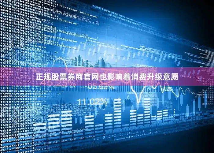 正规股票券商官网也影响着消费升级意愿